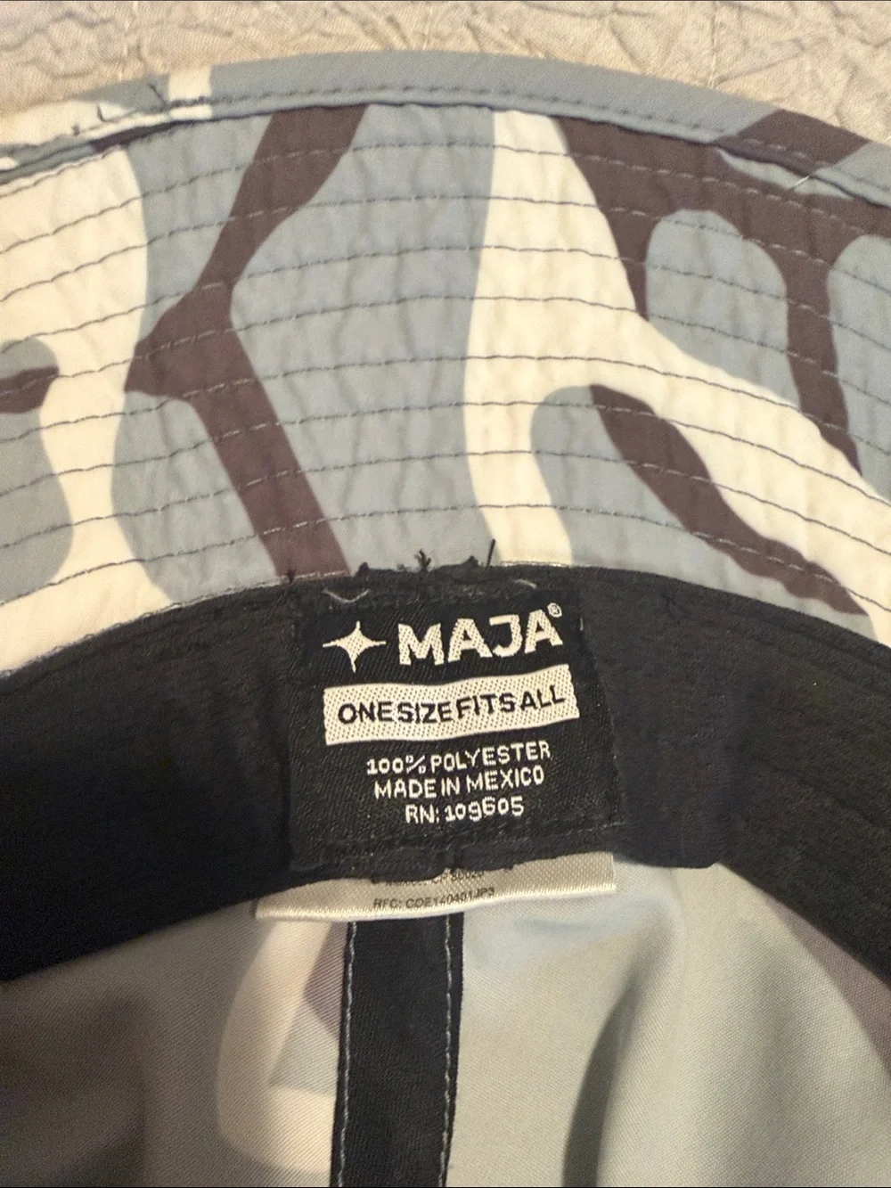 MAJA-MEXICAN BAJA Sportswear Men's Gray Camouflage Bucket Sun Hat